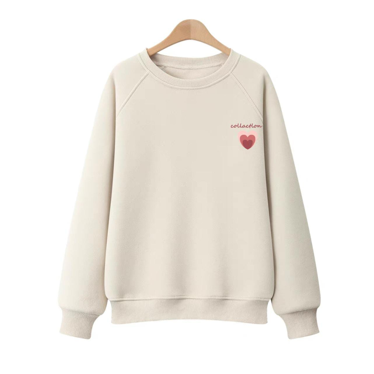 COLLECTION LOVE SWEATER CREWNECK LOGO CUTE (V1)