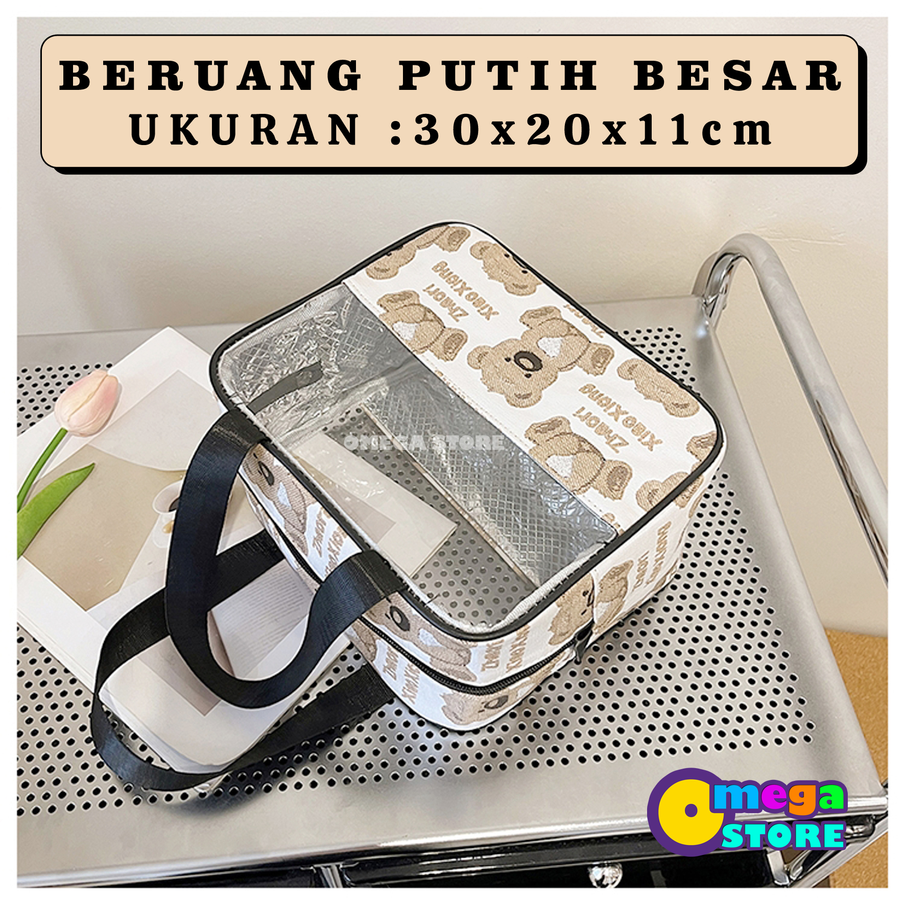 Tas Fungsional Washbags Pouch Makeup Lauch Bags Plastik Transparan - 1000