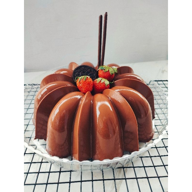 

Puding Dark Choco Large (size 24cm) / Puding Ultah / Hampers Puding / Puding Coklat / Puding Jumbo