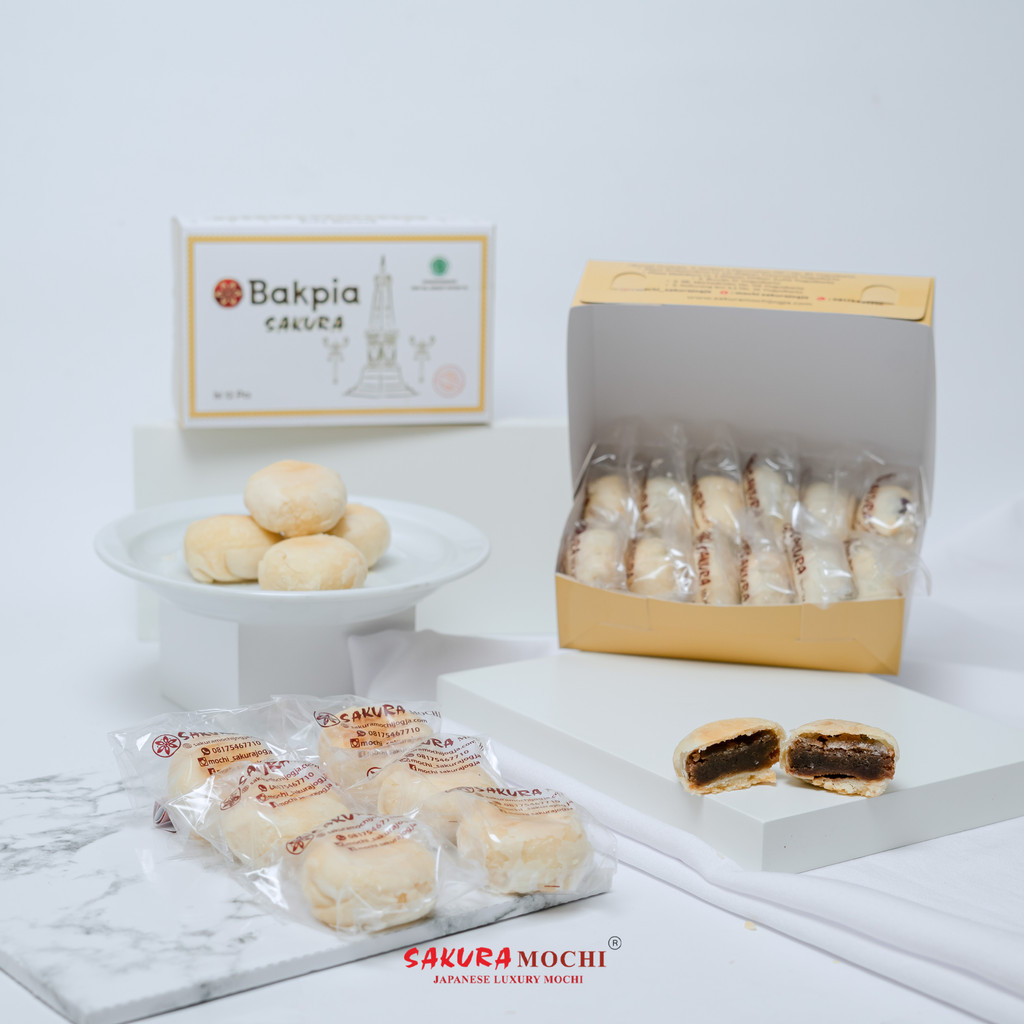 Bakpia Sakura isi 12pcs | BAKPIA SAKURA OFFICIAL | bakpia khas Yogyakarta | bakpia asli jogja murah