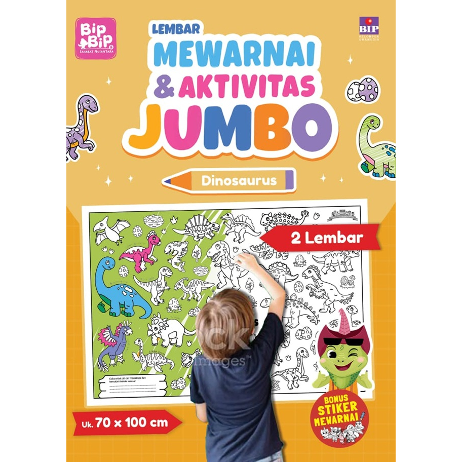 

Lembar Mewarnai & Aktivitas Jumbo: Dinosaurus