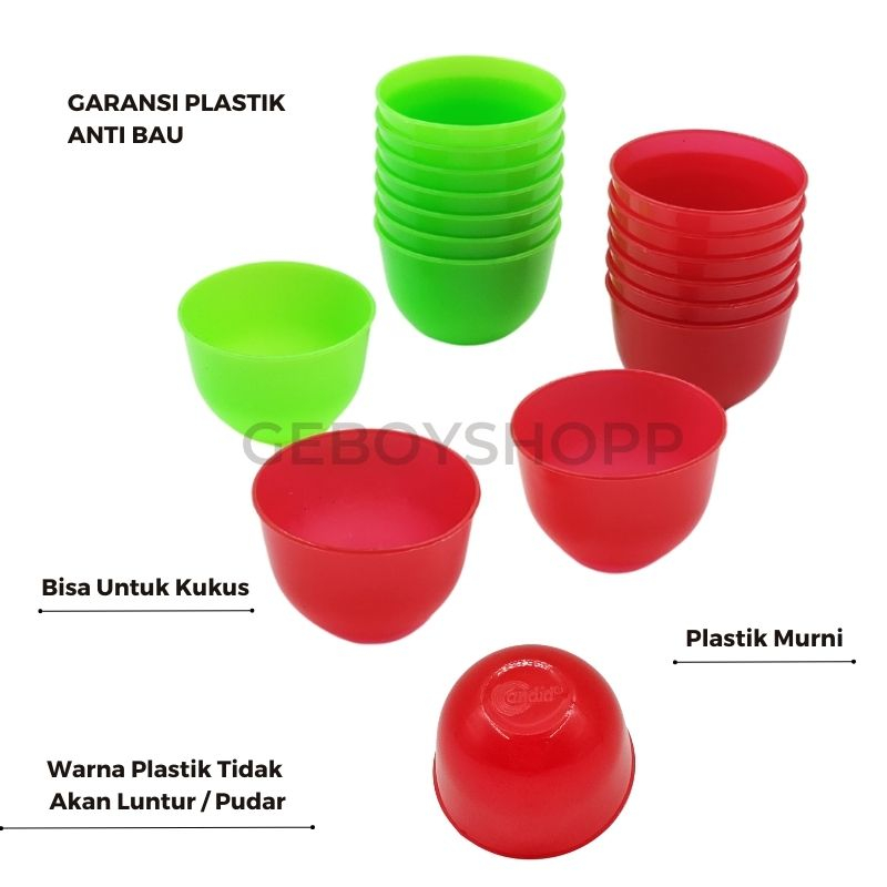 [1PACK 36PCS] Candid Cetakan Kue MANGKOK &quot;S&quot; / Cetakan Kue Talam / Cetakan Kue Apem PP5 Foodgrade
