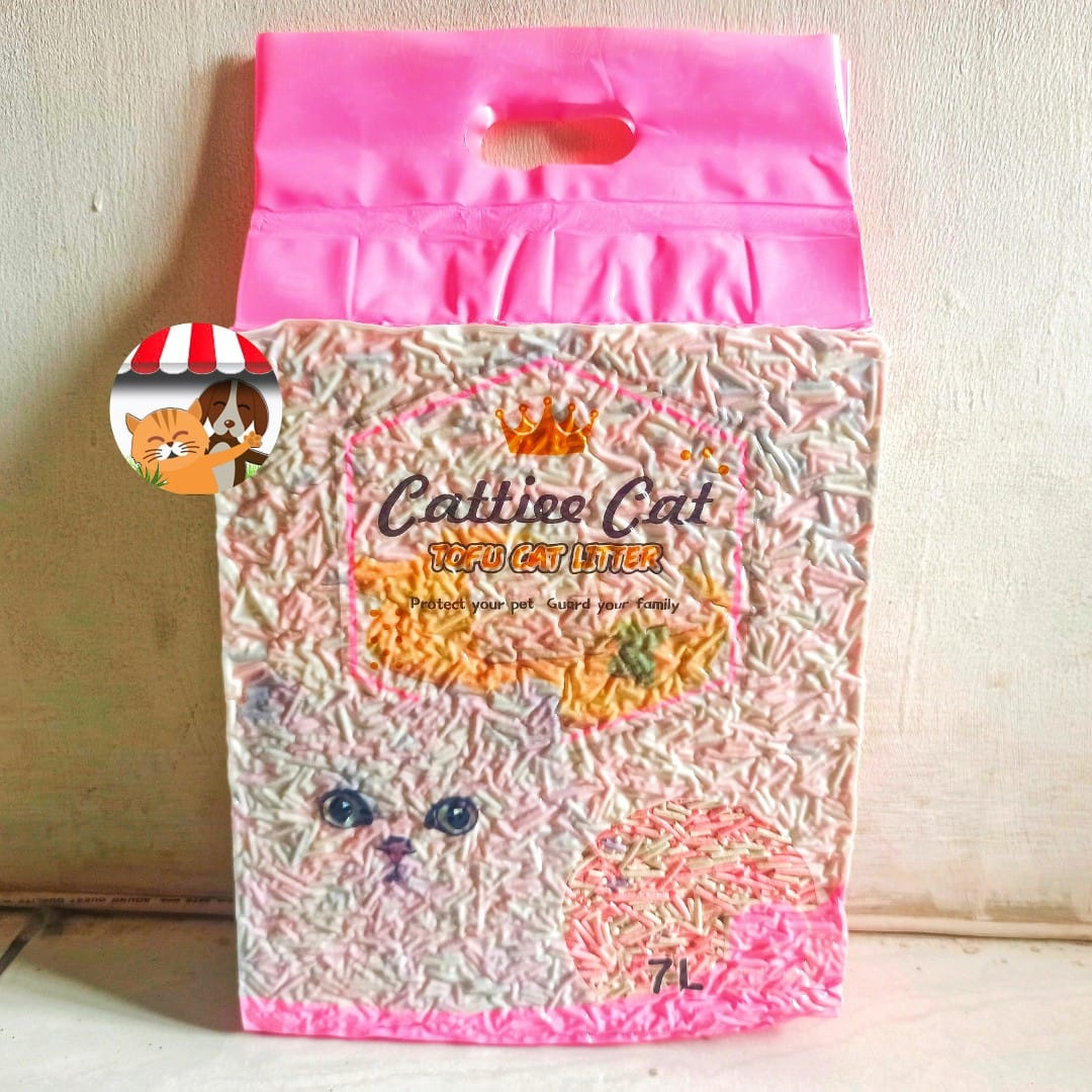 Pasir Tofu Cat Litter Cattiee 7 Liter - Pasir Kucing Ramah Lingkungan