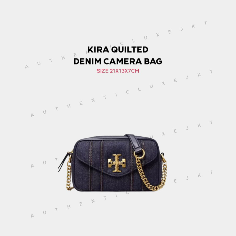 [READY] TB KIRA QUILTED DENIM CAMERA BAG