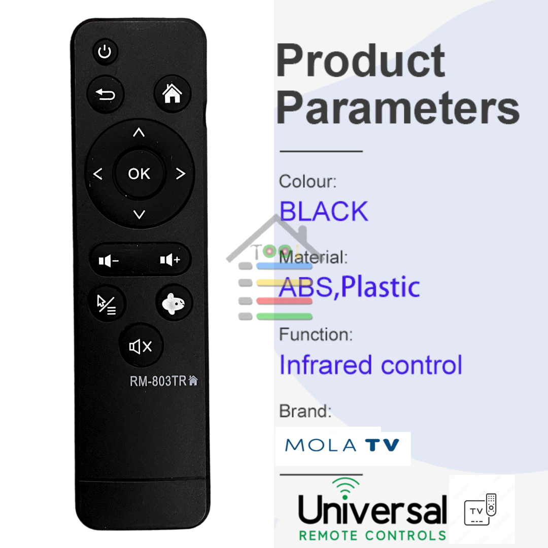 REMOTE / REMOT RM-803 ANDROID TV / XL / HOME / AKARI / POLYTRON / INDIBOX / MOLA LANGSUNG PAKAI