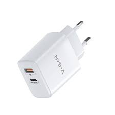 Charger VGEN VTC2-18 20 W Travel Cas Dual Port Super Speed PD3.0 QC4.0 WITH USB Type C Charger