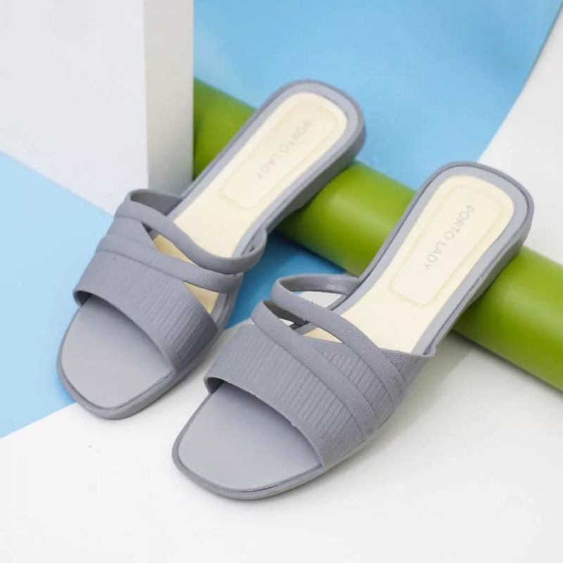 Sandal wanita Porto TNT sandal karet perempuan baru Sandal selop kekinian