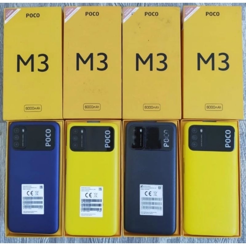xiaomi poco m3 ram 6/128 fullset harga promo