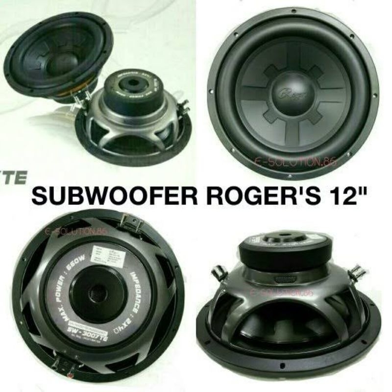 Speaker Subwoofer 12 inch Roger SW-3007TE