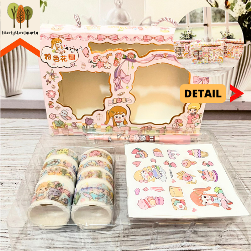 

Paket Sticker Box Tali Washi Tape SZ-93 Lucu Best Gift Stationery For School Alat Tulis Kantor Sekolah Ready Grosir Kado Ulang Tahun READY COD
