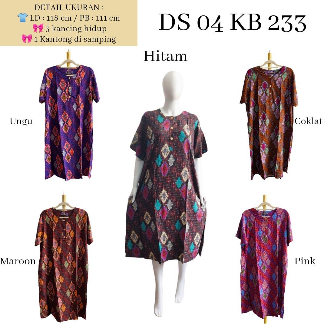 AS Daster Batik Kudamas DS 04 LD 118cm - 120cm Busui