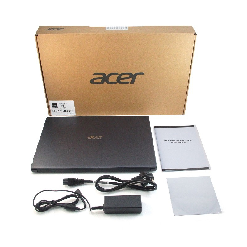LAPTOP ACER ASPIRE A315-23-R61C - PROCESSOR AMD RYZEN 3 3250U -  SSD 512GB + HDD 1TB - RAM 12GB - HITAM