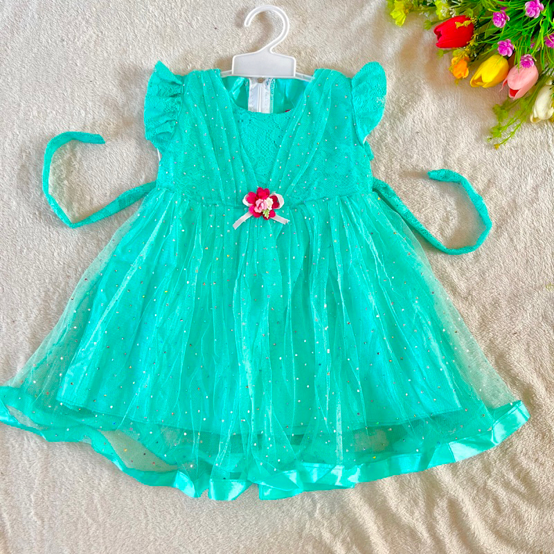 Dress anak 1 tahun 7 8 9 10 11 bulan Bolly Korean gaun anak cewek perempuan pesta lucu murah putih korean style Fatonah