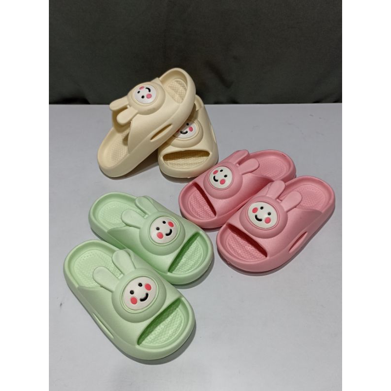 (COD) Sandal Selop Karet Anak BUNNY/ Sandal Selop Anak Perempuan motif Bonek size 24-29