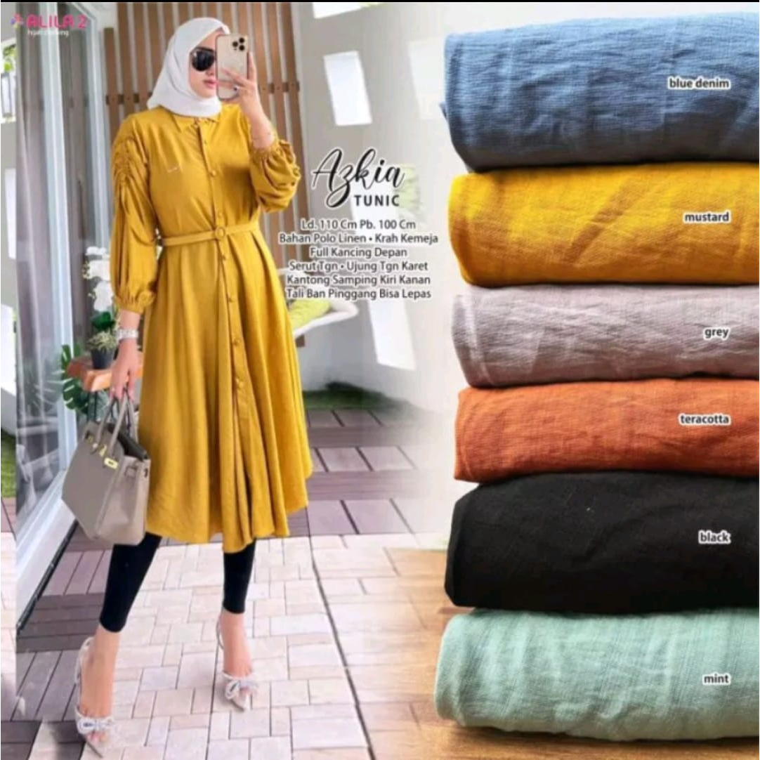 AzkiaTunik/PoloLinenPremium/Jumbo/TunikLinenCrinkleImport/Busui/TunikPolos