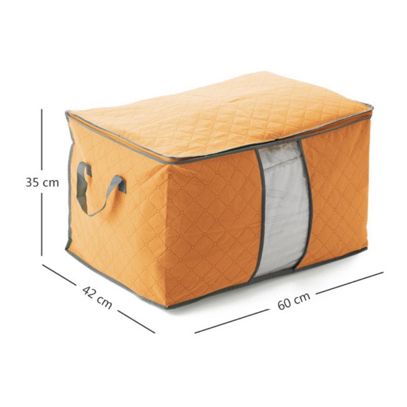 MJ88 Tempat Penyimpanan Bed Cover Bamboo  Stroage Box organizer Bag Kotak Penyimpanan Baju Selimut Dan sprey Jumbo Serbaguna / Stroage Bag /Stroage Box Colorfull Steoage Organizer Bag /Keranjang Pakaian Baju Bayi /Box Organizer Super Murah