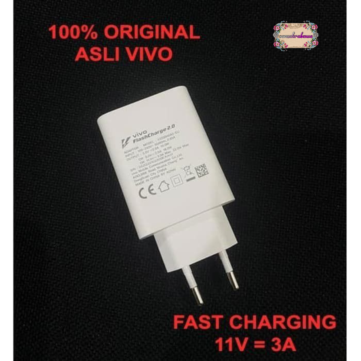 BATOK ADAPTER / KEPALA CHARGER VIVO 33WATT ORIGINAL 100% FAST CHARGER Vivo y91 y93 y95 y91c y71 y81 y83 y20 y30 y50 y01 y02 y16 y22 y35 y12 y15 y17 y19 v11 V11pro v15 V15pro v19 v20 v21 v23 V25 v27 v27e Z1pro S1pro x30 x50 x60 pro x70 pro SB5441