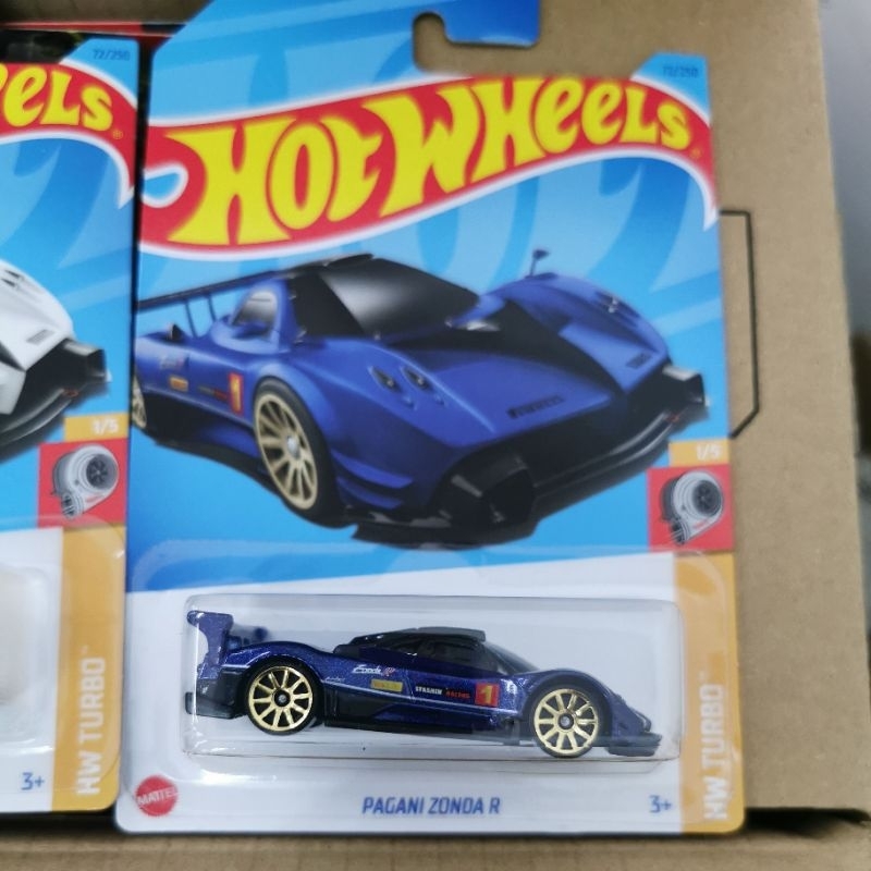 Hot Wheels C23 PAGANI ZONDA R PUTIH HITAM BLACK 2022