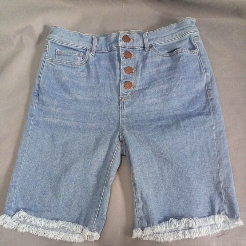 LOFT rawis celana pendek denim jeans sisa export