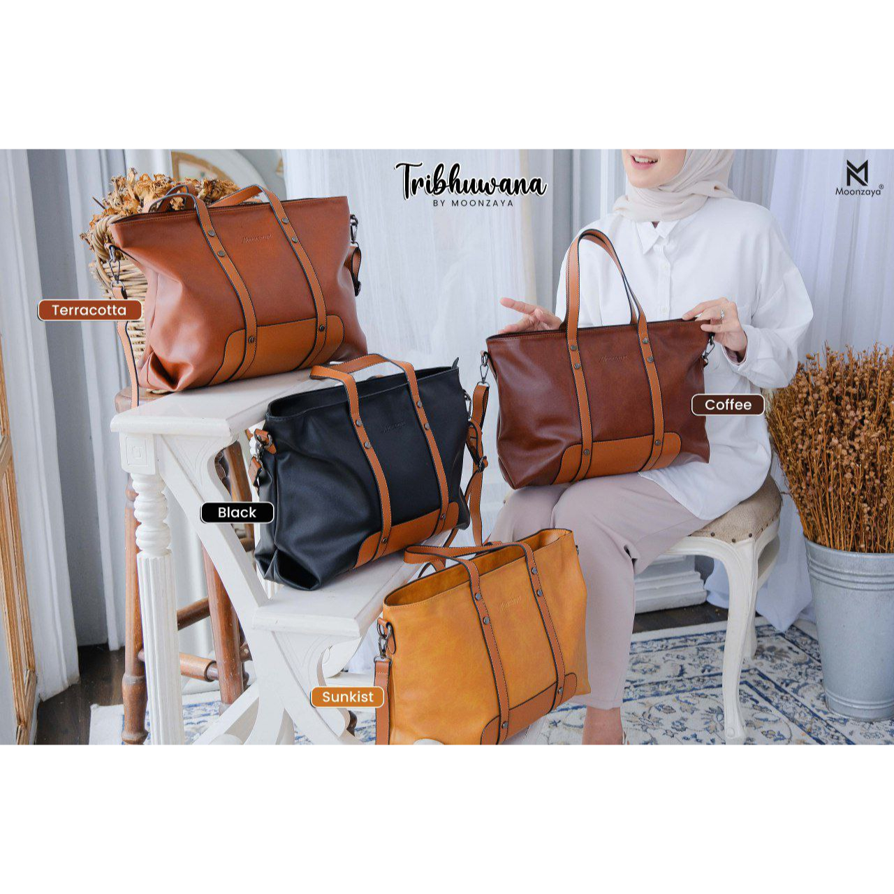 TRIBHUWANA - TAS BAHU DAN SELEMPANG WANITA BY MOONZAYA