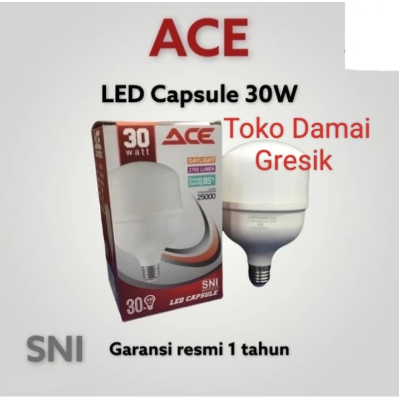 Lampu ACE Led Capsule 30w // Cool Daylight