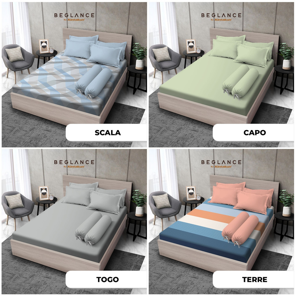 Kintakun Beglance Sprei Queen Size Microtex Premium Uk.160x200x30 Cm