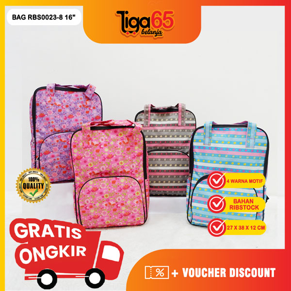 Tas Ransel / Backpack / Tas Punggung / Ransel Sekolah / Ransel Remaja / Bag Ransel rbs0023-8 16&quot;