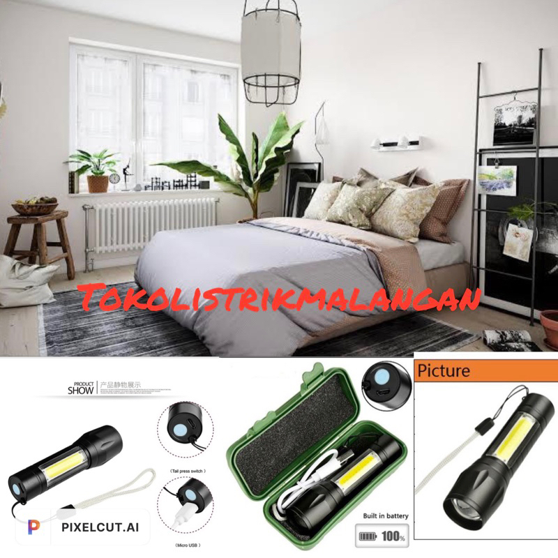 Senter swat mini/senter besi mini