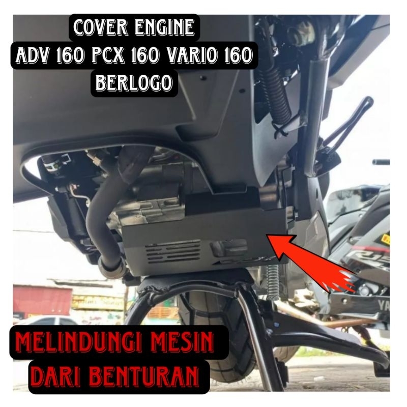 Cover Engine Pelindung bawah mesin Logo ADV 160 PCX 160 VARIO 160 PNP 2mm