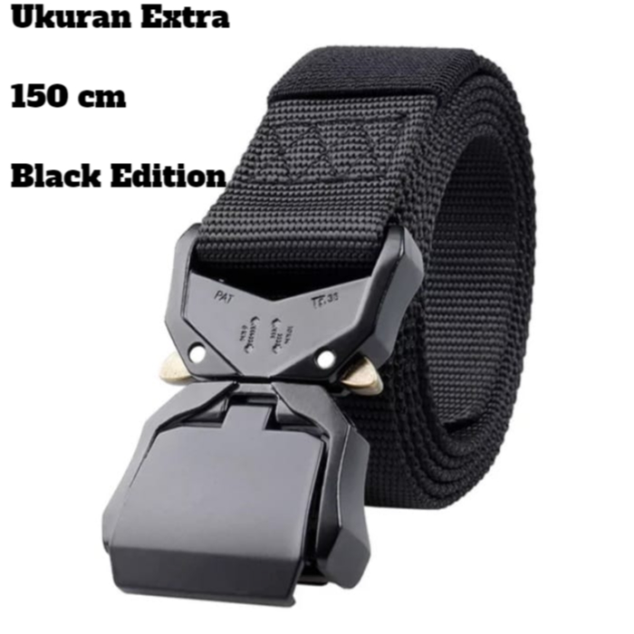 Extra 150 cm - Ikat Pinggang Tactical Fast Ulocking Buckle - Premium Edition