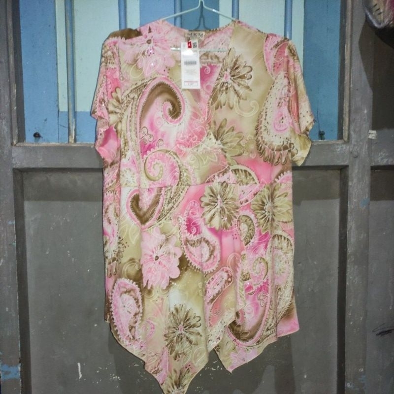 baju wanita pink glitter jumbo big size