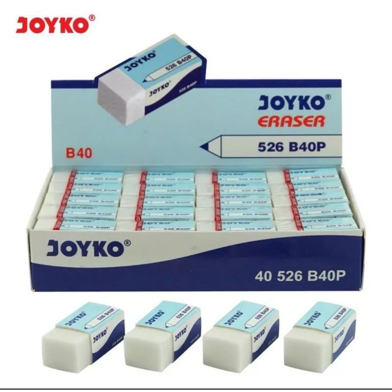 

Eraser Penghapus pensil JOYKO Putih (isi 40 pcs )