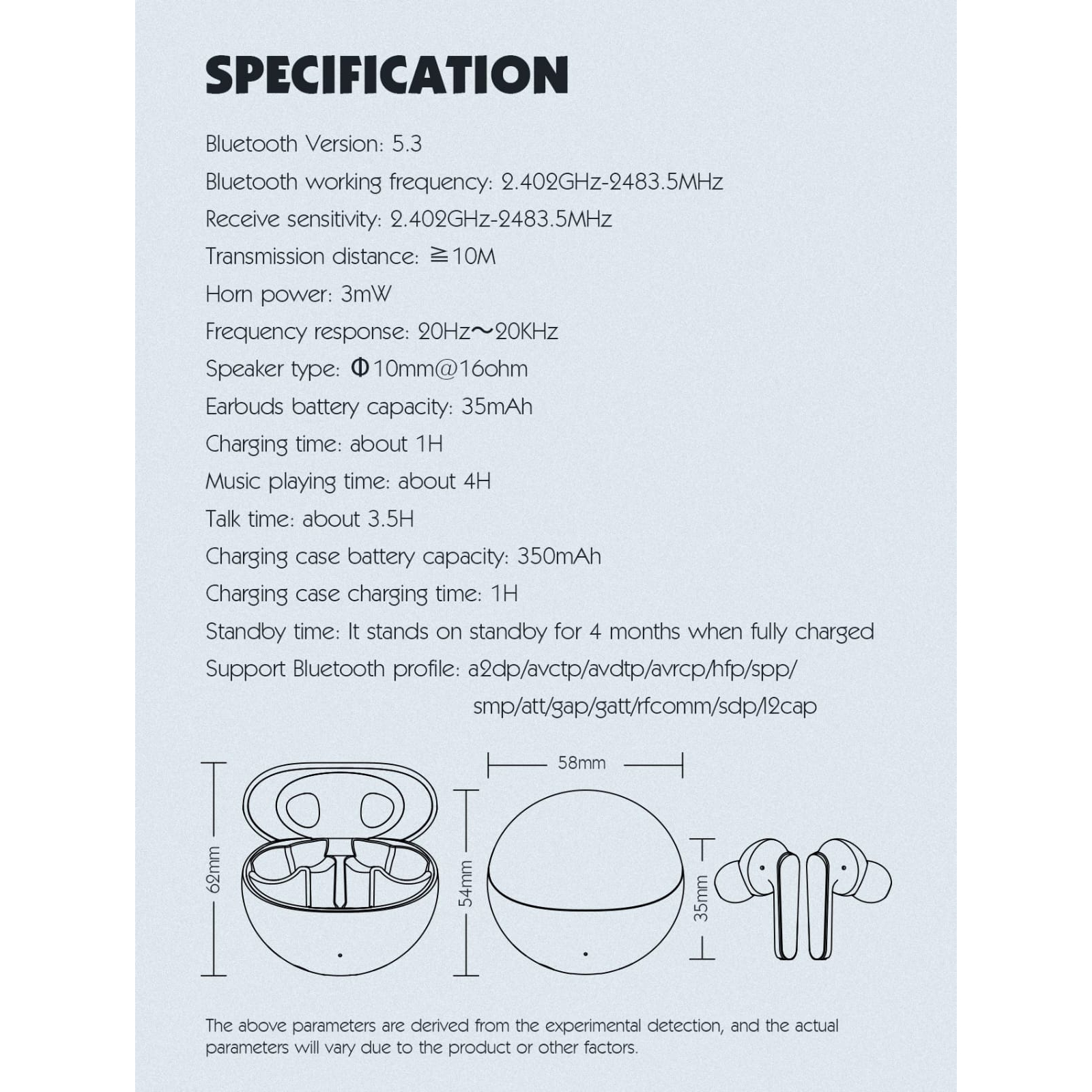 Ldnio T01 TWS BT Earbud in-ear True Wireless Stereo Bluetooth Earphone