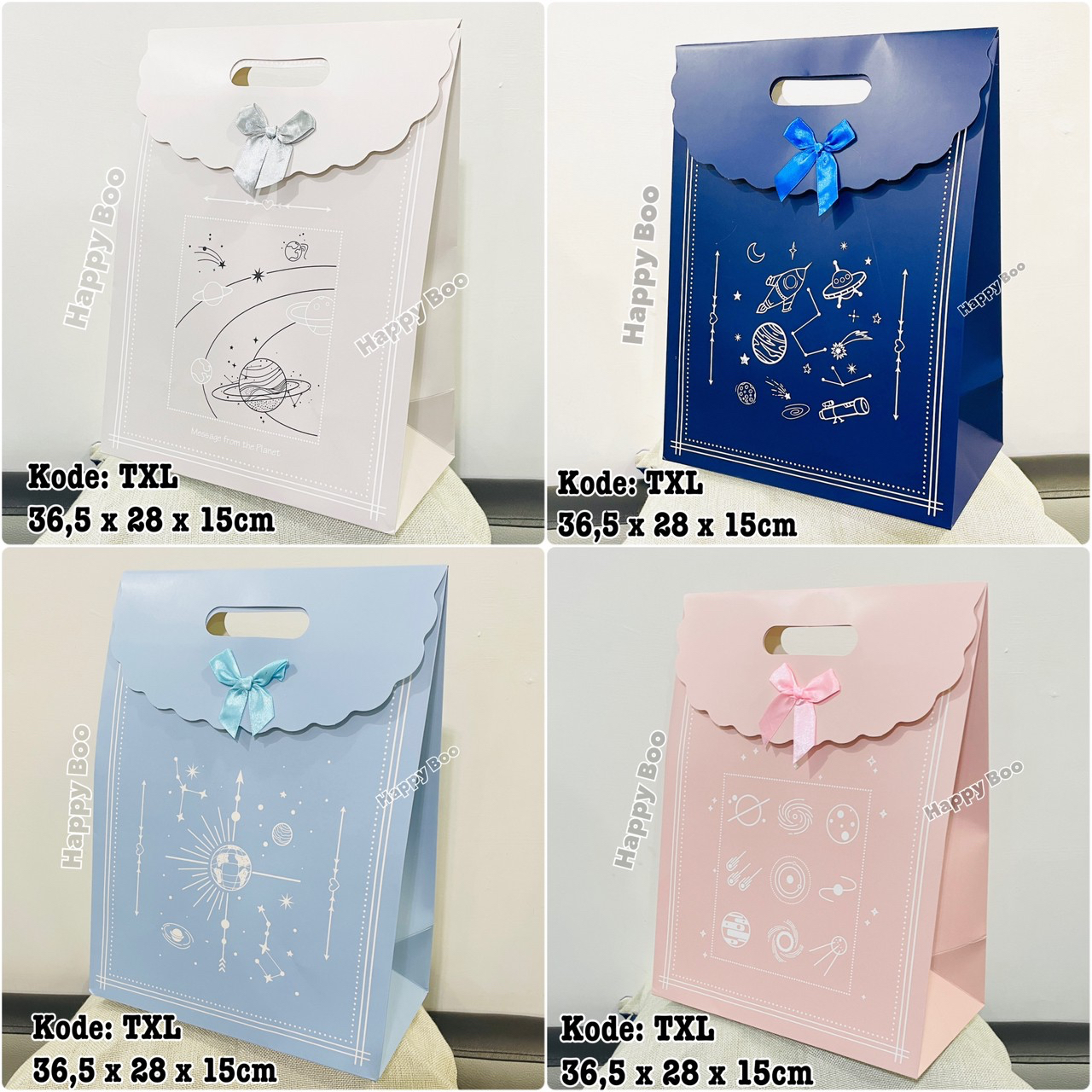 bag paper tutup jumbo xl paper bag tas kado tas kertas goodie bag extra large besar TXL bag pita