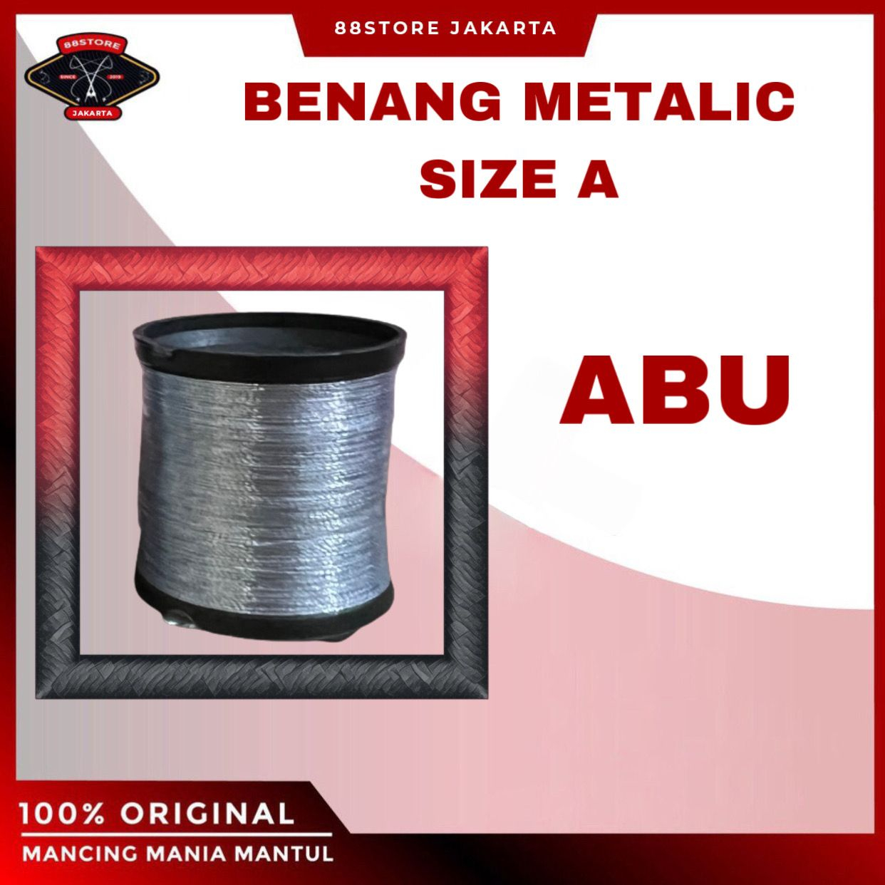88storejakarta Benang wrapping custom joran Metallic size A