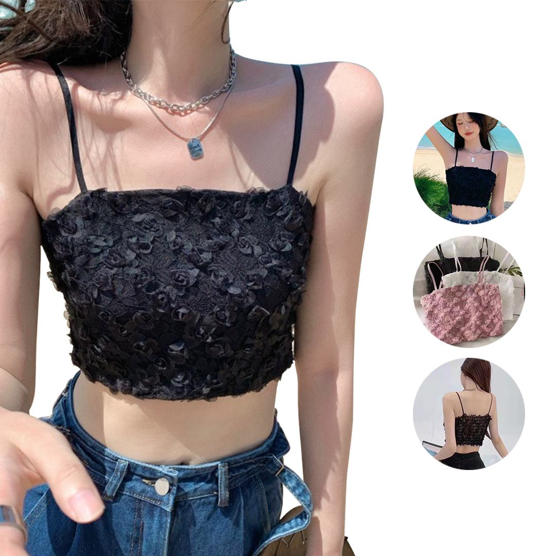 YS6136 Pakaian Wanita CropTop Bulu IMPORT Korean Style - SOSOYO