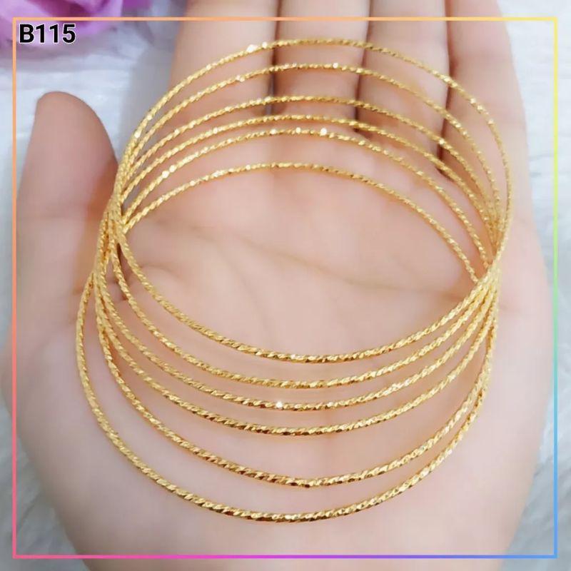 Gelang kroncong xuping dewasa lapis emas