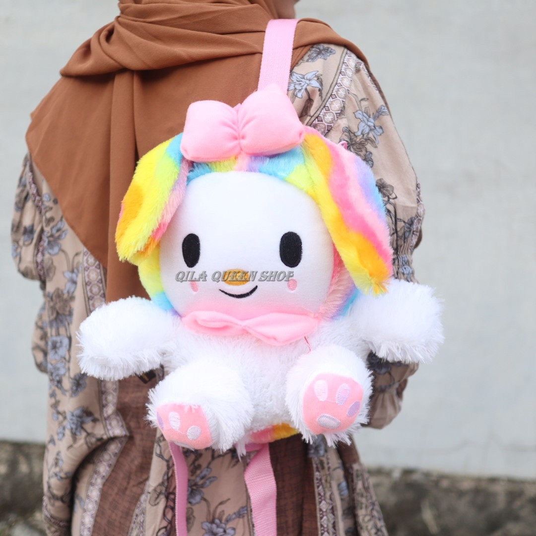 TAS GENDONG MELODY KARAKTER BONEKA, MURAH, LUCU, BAHAN HALUS