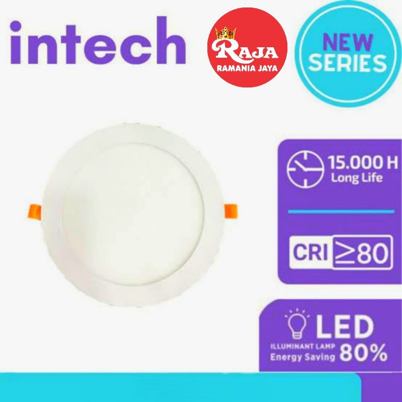 Downlight/Panel Lights LED Cahaya Putih Berkualitas Intech SNI