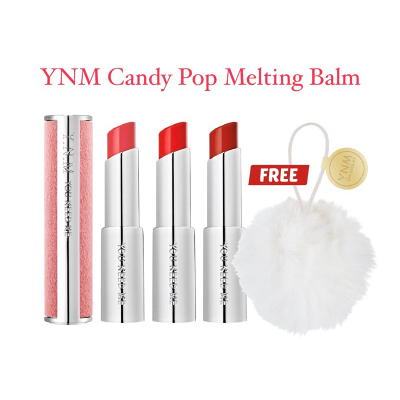 YNM (You need Me) Candy Pop Melting balm terbaru - Free KEY RING POMPOM YNM