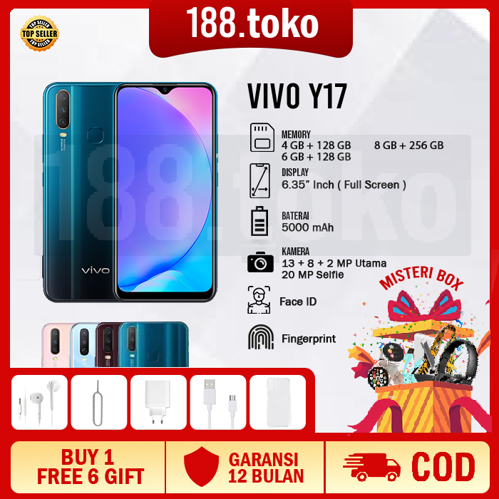 HP VIVO Y17 8/256GB Hp Smartphone 99% Baru