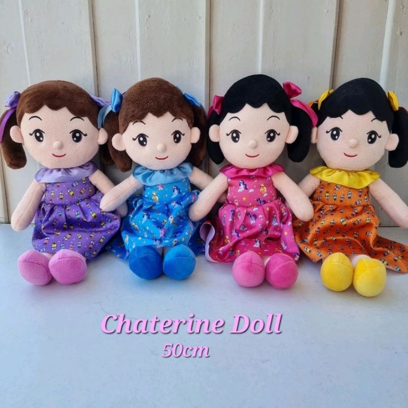 BONEKA CHATERINE DOLL GIRL CANTIK 50 CM