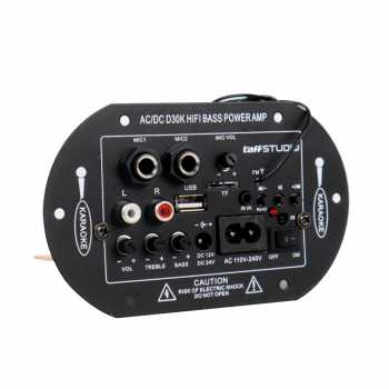 Amplifier mini 12 volt Board Karaoke Audio Bluetooth USB FM Radio TF Player Subwoofer  DIY 35W - D30K
