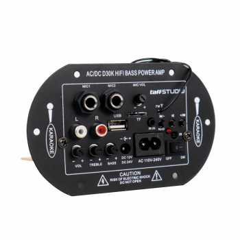 Amplifier mini 12 volt Board Karaoke Audio Bluetooth USB FM Radio TF Player Subwoofer  DIY 35W - D30