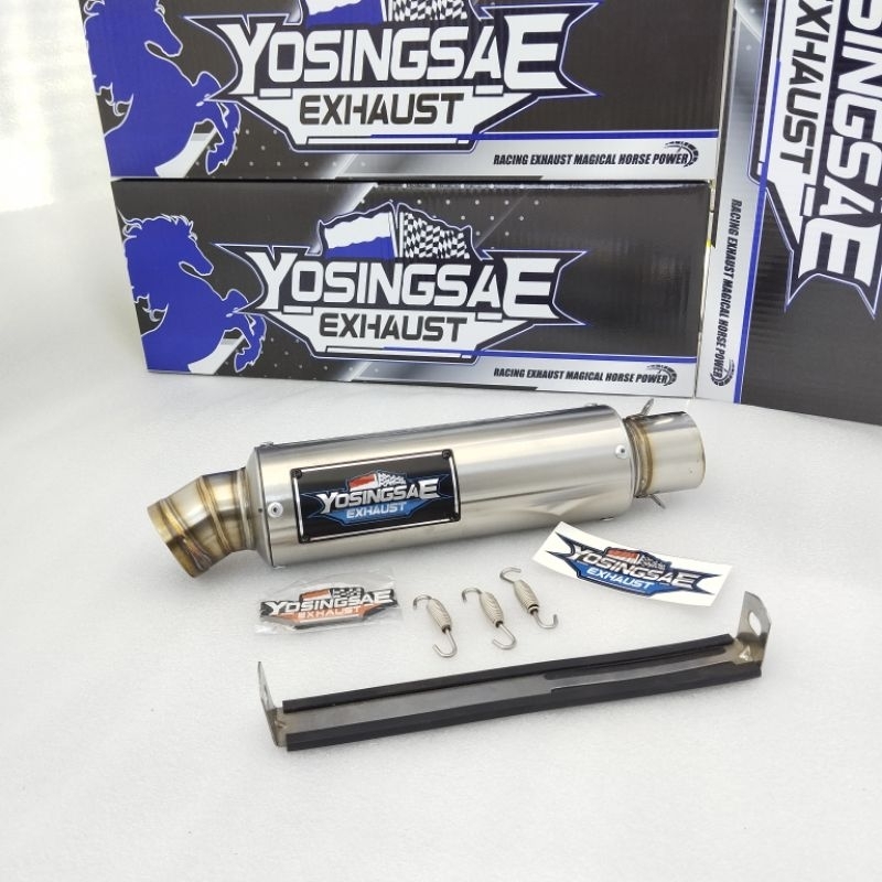 SILINCER KNALPOT RACING YOSINGSAE ORIGINAL FOR SATRIA CARBU SATRIA FI  MX 135 MX KING MX NEW JUPITER