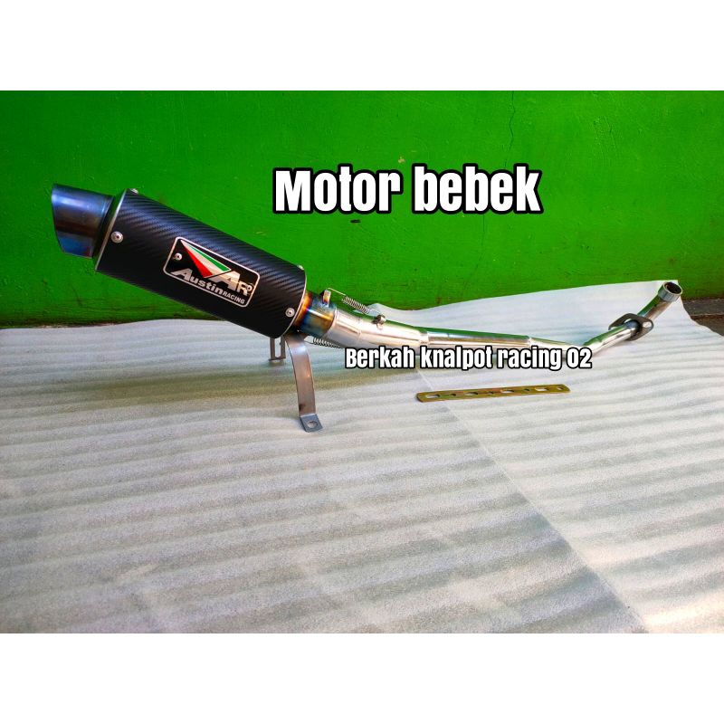 KNALPOT RACING AUSTIN KARBON MOTOR BEBEK VEGA JUPITER KHARISMA SUPRA REVO C70 ASTREA CRYPTON