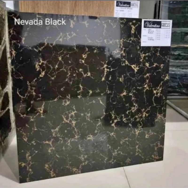Granit 60x60 Valentino Gress Nevada Black Glazed Polished