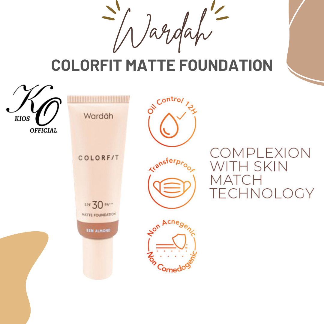 Wardah Colorfit Matte Foundation SPF 30 PA++ 25ml