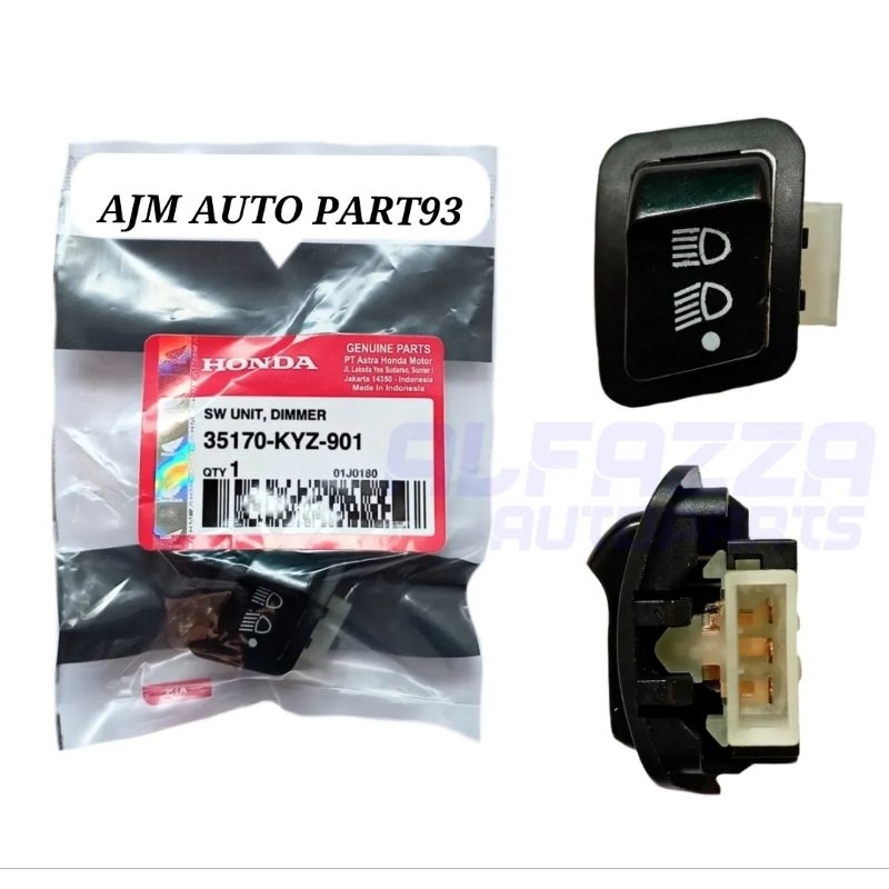 TOMBOL LAMPU 3 TITIK BEAT FI VARIO 125 150 BLADE REVO SUPRA X 125 INJEK  VARIO 110 CBS AHM KYZ