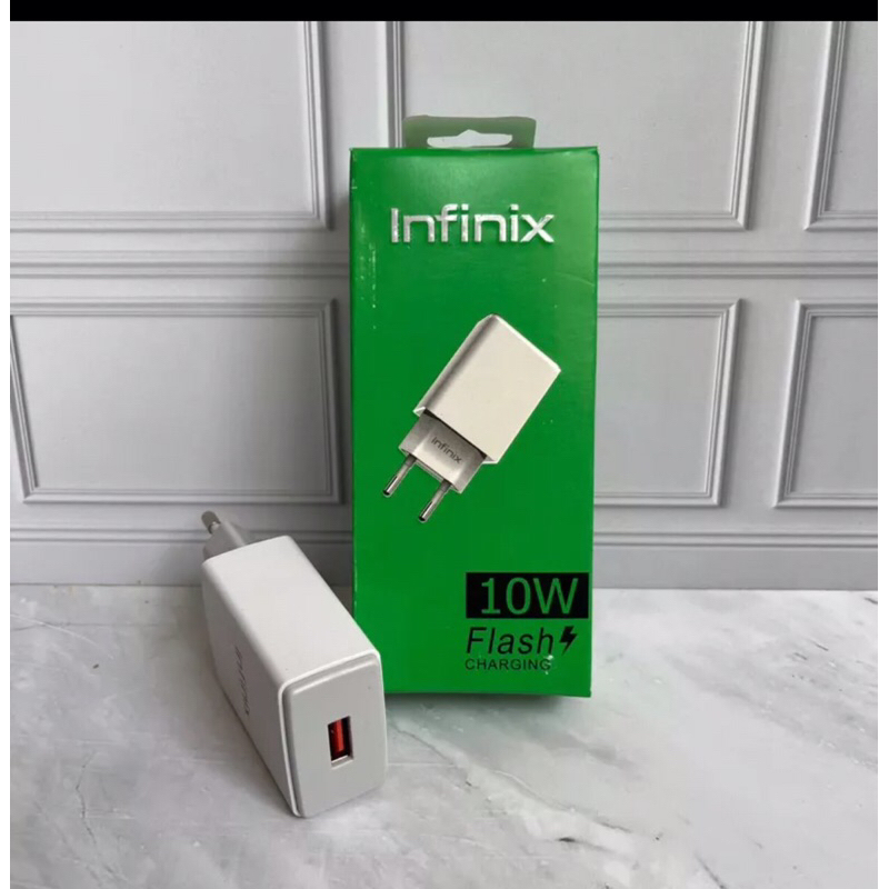 ADAPTER INFINIX 10W FLASH CHARGING KEPALA CHARGER INFINIX BATOK INFINIX ADAPTOR INFINIX